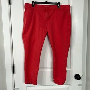 Gap coral pink khakis